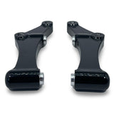 studio photo of radial brake mount brackets showing detail of curvature