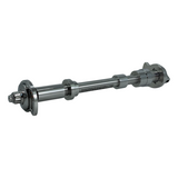 photo of conversion axle on an angle from the nut side