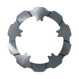 front facing photo of motorcycle brake rotor