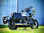 Harley Road Glide with Pioneer Adventure Bag System
