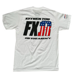 back view of FXR t shirt