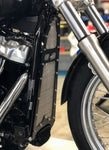 Side View of Harley Softail Oil Cooler Guard
