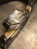 Harley rear brake tab welded to FXR swingarm